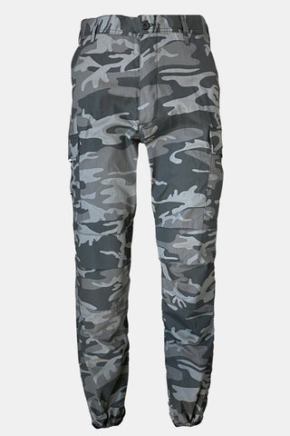 Black/Grey Camo Cargo Pants
