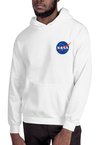 Nasa Logo Hoodie White