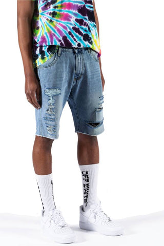 Vintage Denim Ripped Jean Shorts
