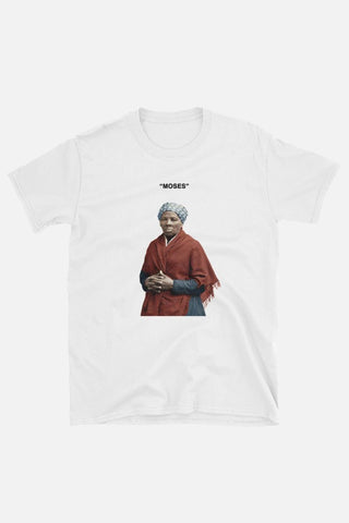 "MOSES" Harriet Tubman Tee White