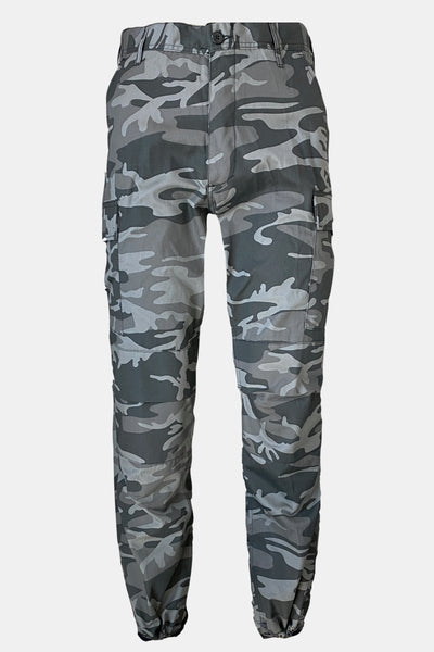 Black/Grey Camo Cargo Pants