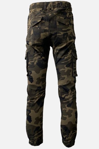 Camo Stretch Twill Cargo Joggers