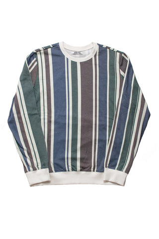 Retro Stripe Long Sleeve Crewneck