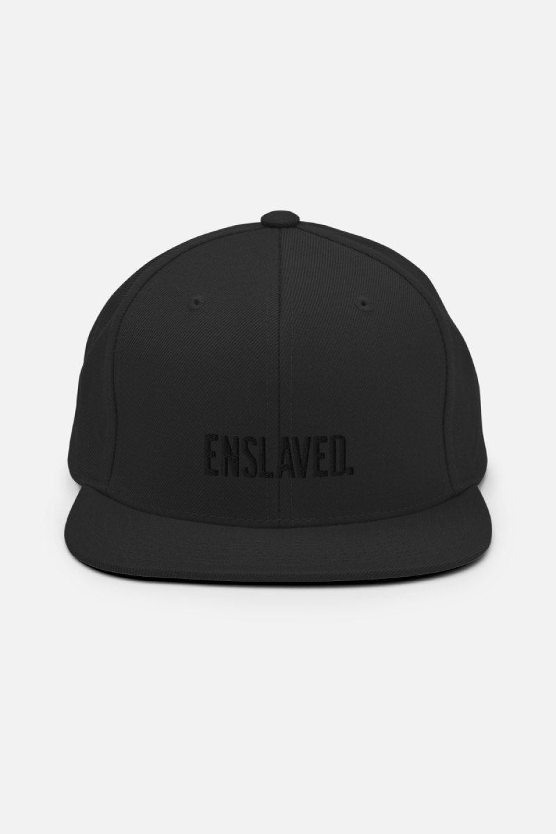 Black/Black Logo Snapback Hat