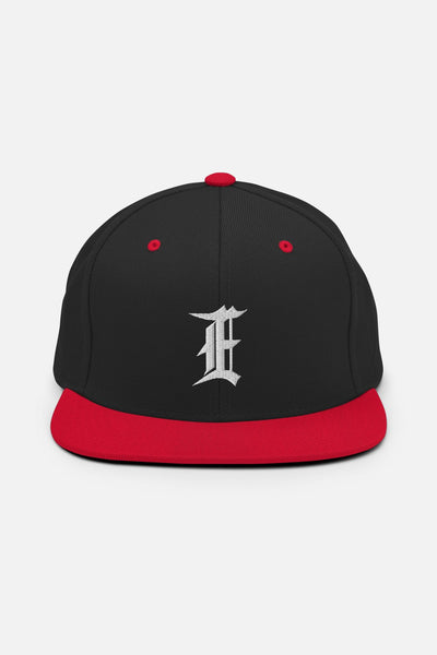 Black/Red Olde E Snapback Hat