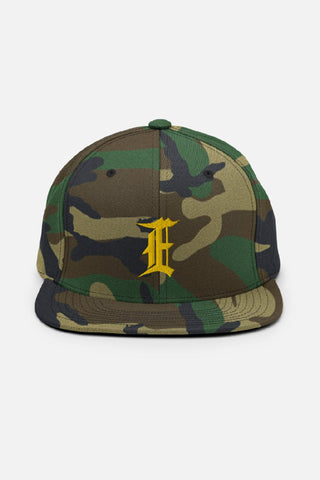 Olde E Camo Snapback Hat