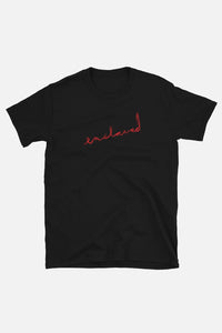 Scribble Logo Tee Black+Red