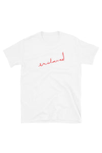 Scribble Logo Tee White+Red