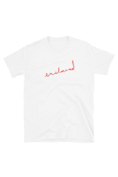 Scribble Logo Tee White+Red